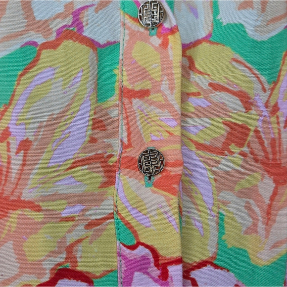 Emily Mccarthy The Georgia Dress In Azalea Multicolor Floral Women's Medium - Picture 7 of 16